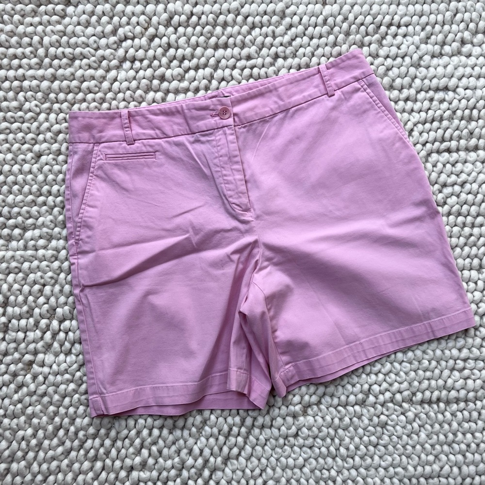 Talbots sz 14 pink cotton spandex shorts